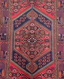 Tribal Persian Zanjan Rug 2x1.3m
