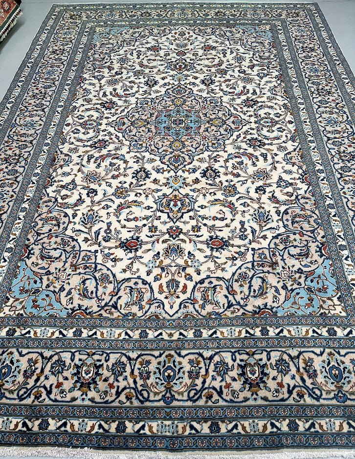 Beige Persian Kashan Rug 3.6x2.5m | shoparug