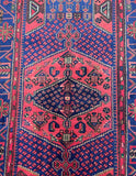 Tribal Persian Zanjan Rug 2.1x1.3m