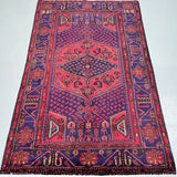 Tribal Persian Zanjan Rug 2.1x1.3m