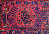 Tribal Persian Zanjan Rug 2.1x1.3m