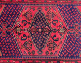 Tribal Persian Zanjan Rug 2.1x1.3m