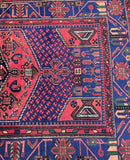 Tribal Persian Zanjan Rug 2.1x1.3m