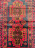 Vintage Afghan Balouchi Rug 1.5x0.9m