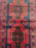 Vintage Afghan Balouchi Rug 1.5x0.9m