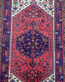 Tribal Persian Zanjan Rug 2x1.3m