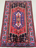 Tribal Persian Zanjan Rug 2x1.3m
