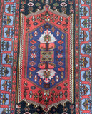Tribal Persian Zanjan Rug 2x1.3m
