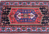 Tribal Persian Zanjan Rug 2x1.3m