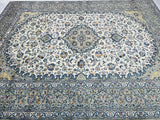 3.8x2.85m Antique Kashan Persian Rug Signed