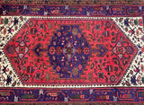 Pure wool geometric design handmade Persian Village Zanjan rug 208x135cm For Perth Homes.