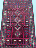 1.5x0.9m Afghan Tribal Balouchi Rug