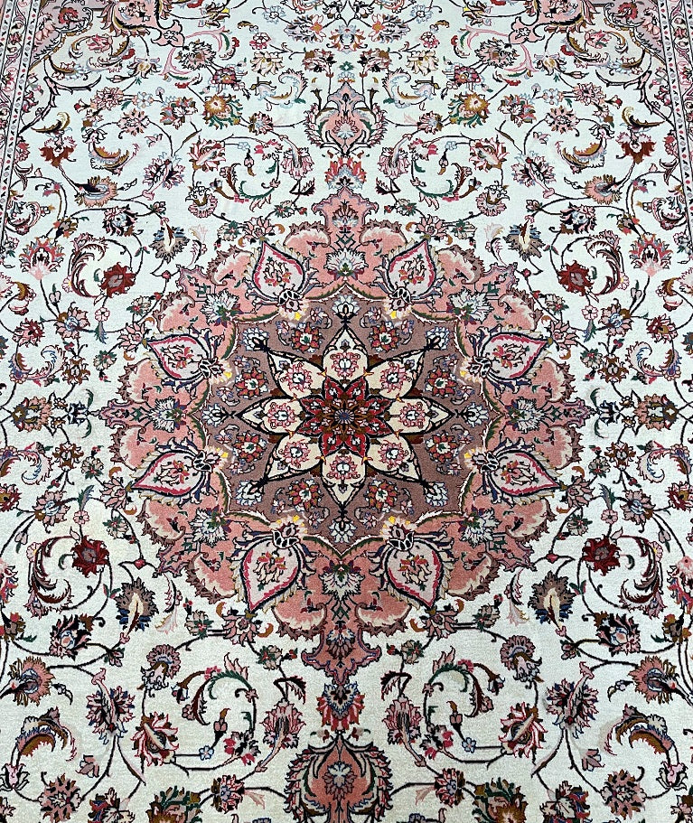 Vintage Masterpiece Persian Tabriz Rug 3x2m