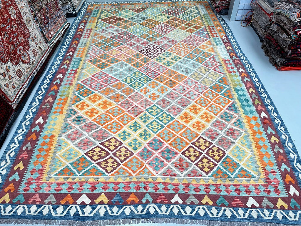Waziri Rug Tribal Afghan Waziri Kilim Rug 4.8x3m