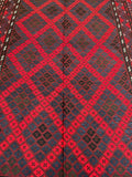 4.2x2.5m Vintage Meymaneh Kilim Afghan Rug