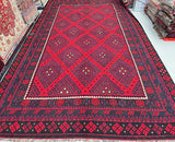 5x3.1m Afghan Meymaneh Kilim rug