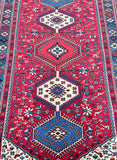 Rare Room Size Authentic Handmade Persian Yalameh Rug 2.4x1.5m