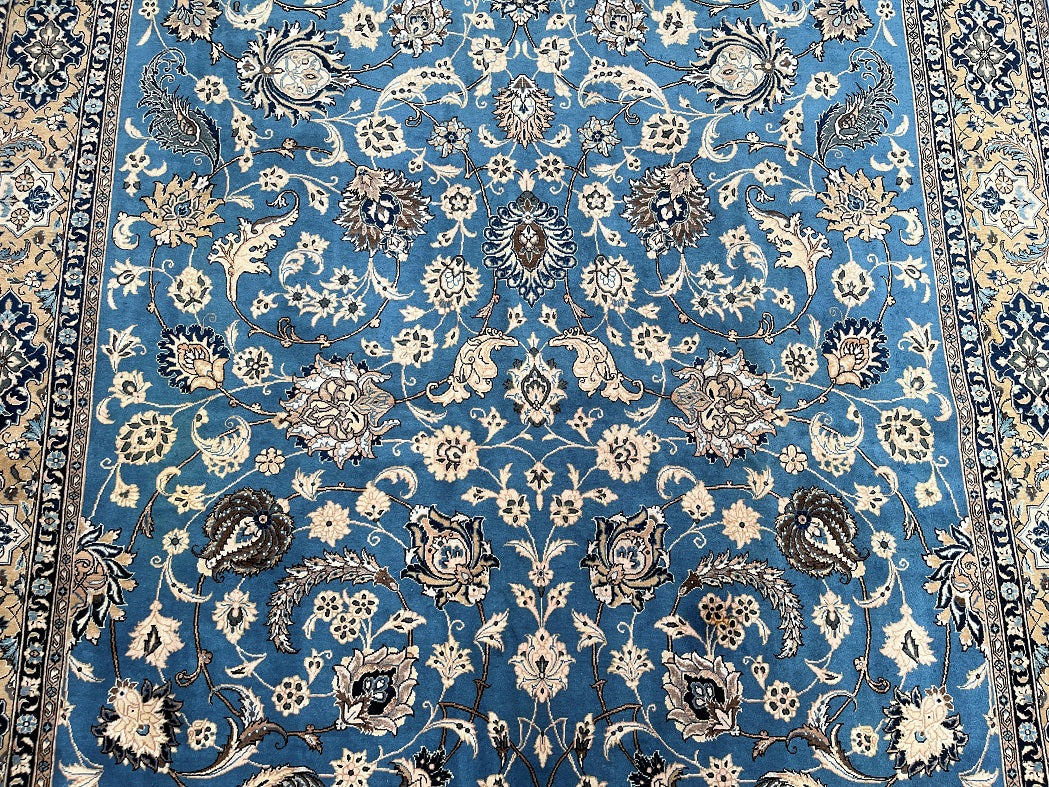 Superb Antique Persian Qum Rug 3.4x2.35m | shoparug