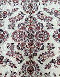 Fine almost square room size hand knotted Persian Sarough rug signed 240x200cm
