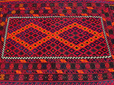 2.6x1.6m Afghan Meymaneh Kilim Rug