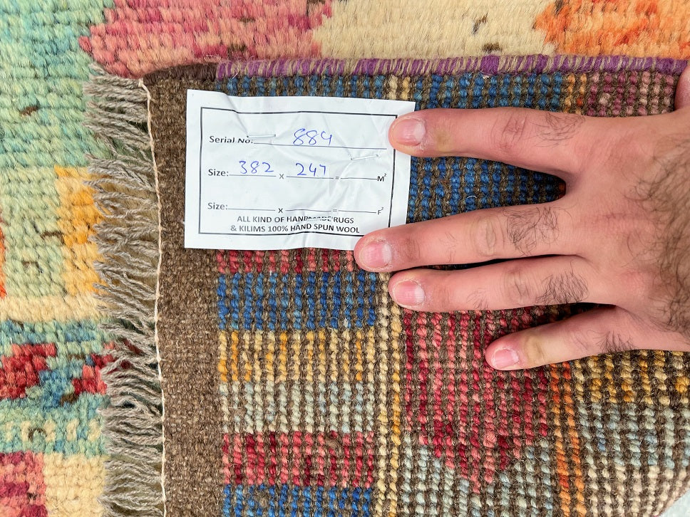 3.8x2.5m Tribal Afghan Gabbeh Rug