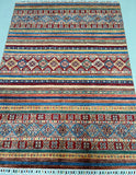 Unique Room Size Shawl Design Hand Knotted Afghan Super Kazak Rug For Australian Homes.