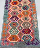 5m Boho Afghan Waziri Kilim Hall Runner