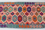 5m Boho Afghan Waziri Kilim Hall Runner