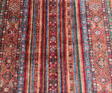 Decorative Shawl Design Handmade Afghan Super Kazak Rug