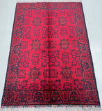 Tribal Afghan Kunduz Rug 1.5x1m