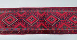 Certified Three Weave Afghan Sumak Hall Runner 260x58cm