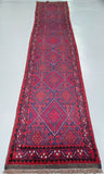 3.8m Long wool Hand Woven Afghan Mishwani Balouchi Hall Runner Rug  Australia