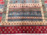 Gabbeh Afghan Royal Kazak Rug 2.9x2.1m