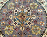 Round Afghan Kazak Rug 2.5x2.5m