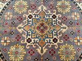 Round Afghan Kazak Rug 2.5x2.5m