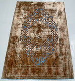 Vintage Persian Kashan Rug 1.5x1m