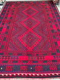 Tribal Afghan Meymaneh Kilim Rug 4.5x3m