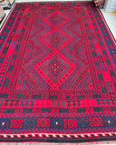Tribal Afghan Meymaneh Kilim Rug 4.5x3m