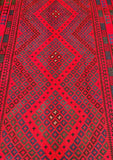 Tribal Afghan Meymaneh Kilim Rug 4.5x3m