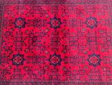 Tribal Afghan Khamyab Rug 2x1.5m