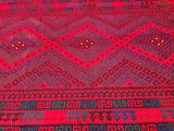 Tribal Afghan Meymaneh Kilim Rug 4.5x3m