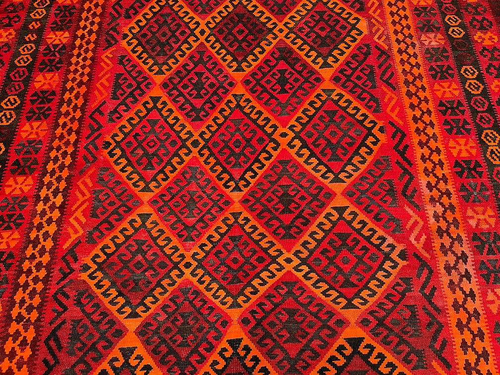 5.3x3.1m Vintage Afghan Meymaneh Kilim rug