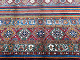 Shawl Afghan Super Kazak Rug 3x2.5m