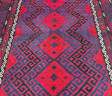 3.15x2.5m Afghan Meymaneh Kilim Rug