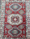Tribal Afghan Kazak Rug 2.1x1.5m