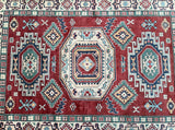 Tribal Afghan Kazak Rug 2.1x1.5m
