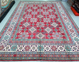 Tribal Afghan Kazak Rug 3.7x2.7m