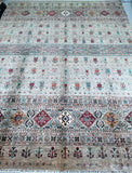 Large Room Size Genuine Hand Knotted Afghan Super Kazak Rug 4x3m At Persian Rug Warehouse WA in Perth.