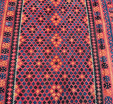 2.9x2.4m Vintage Afghan Meymaneh Kilim Rug