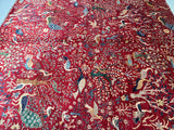 Large Room Size Garden Of Paradise Handmade Afghan Chobi Rug 3x2.5m